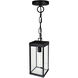 Windsor 1 Light 7 inch Black Outdoor Hanging Light