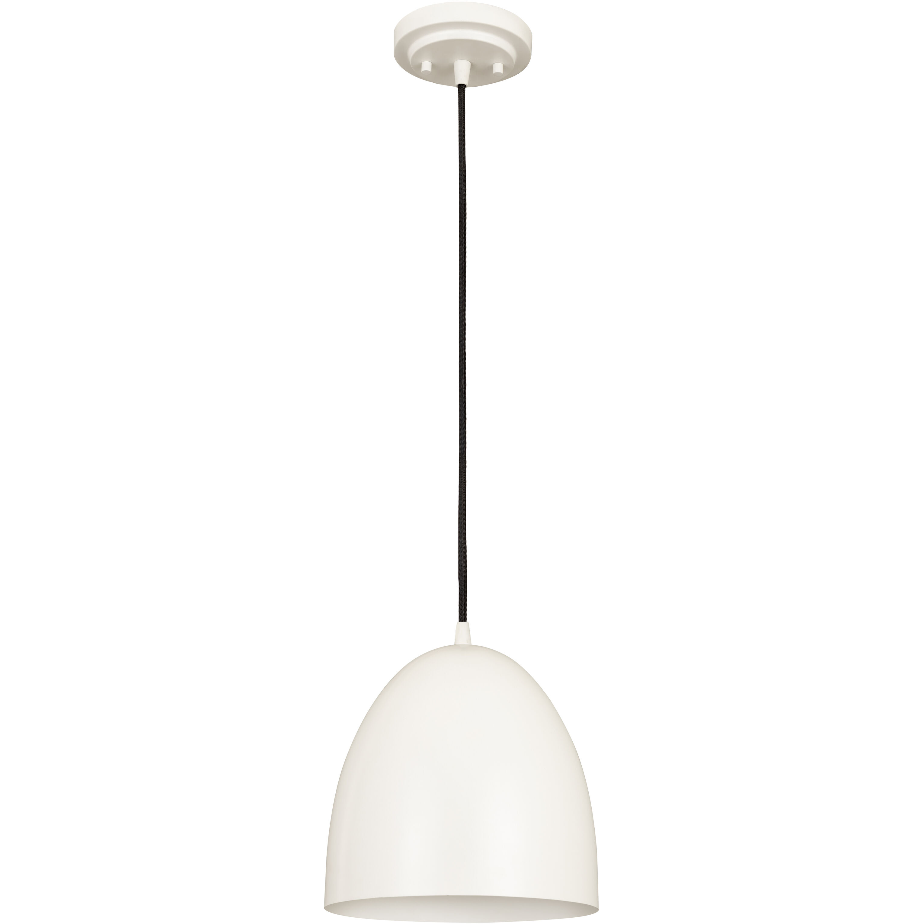 Z-Studio 1 Light 9.5 inch Satin White Pendant Ceiling Light in Matte White
