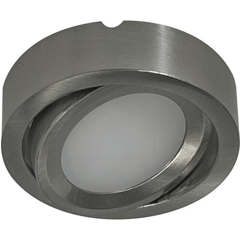 Josh 24 3 inch Brushed Nickel Adjustable LED Puck Light in 3500K