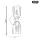 Transitional 2 Light 5 inch Natural Brass Wall Sconce Wall Light