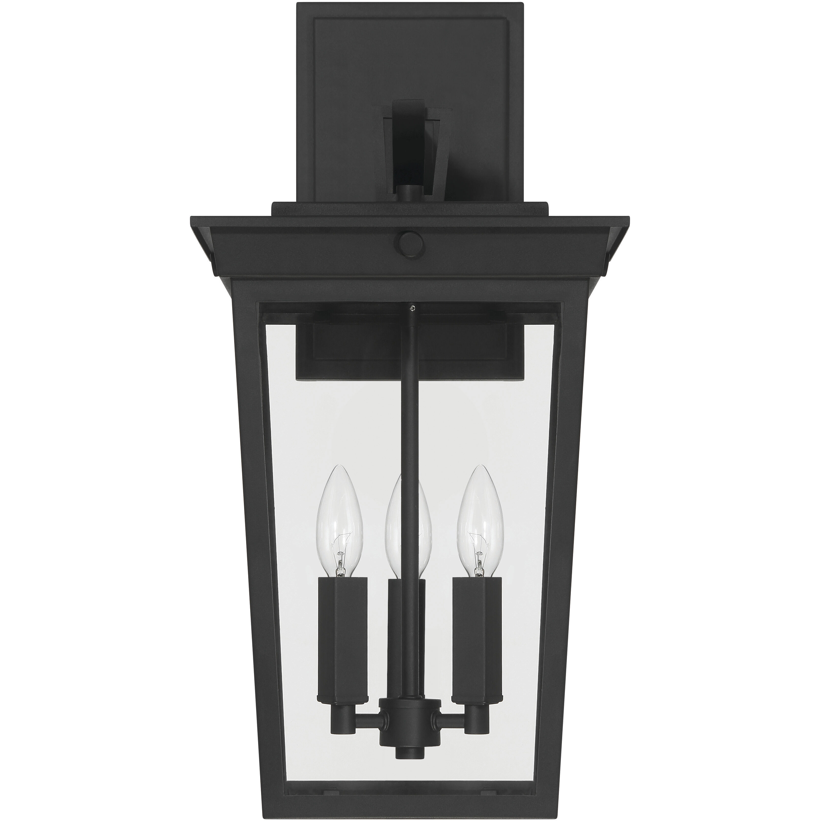 Duncan 3 Light 22 inch Textured Black Outdoor Wall Lantern