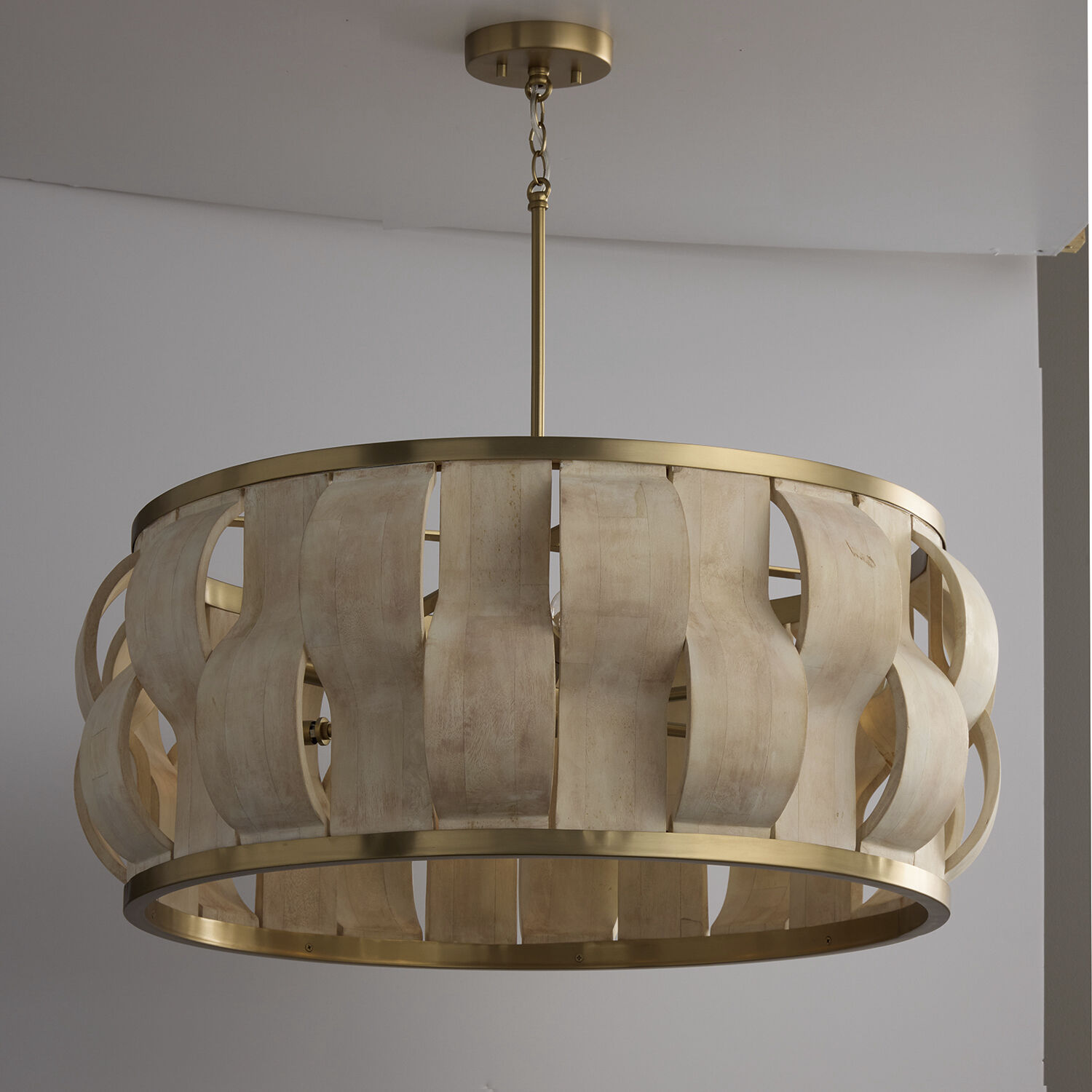 Willa 6 Light 32 inch Matte Brass Pendant Ceiling Light