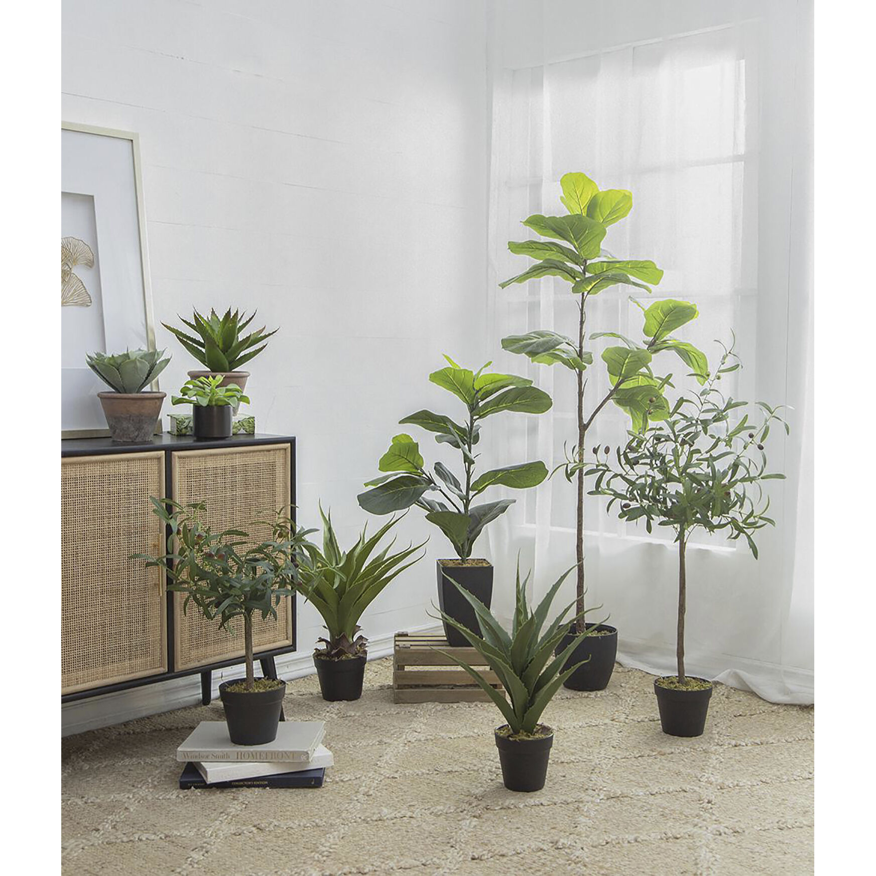 Olive Tree Green Faux Plant