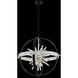 Angelo 10 Light 26 inch Matte Black with Polished Silver Pendant Ceiling Light