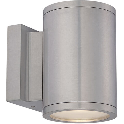 Tube LED 6.5 inch Brushed Aluminum Outdoor Wall Light