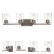 Liam 4 Light 32 inch Satin Copper Bronze Bath Bar Wall Light