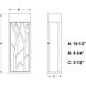 Ocala LED 15.5 inch Textured Black and Poplar Outdoor Wall