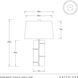 Striata 29 inch 150 watt Antiqued Aluminum Table Lamp Portable Light