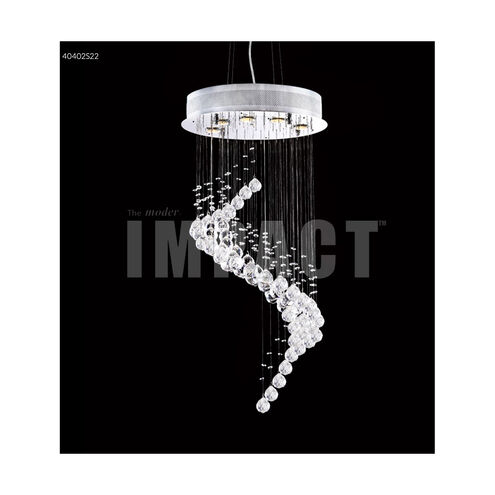 Crystal Rain 5 Light 17 inch Silver Crystal Chandelier Ceiling Light