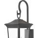 Bromley Outdoor Wall Mount Lantern in Museum Black, Non-LED, Medium