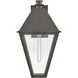 Heritage Endsley 1 Light 25.25 inch Blackened Brass Outdoor Wall Mount