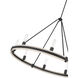 Rovessa 8 Light 39 inch Matte Black Chandelier Ceiling Light