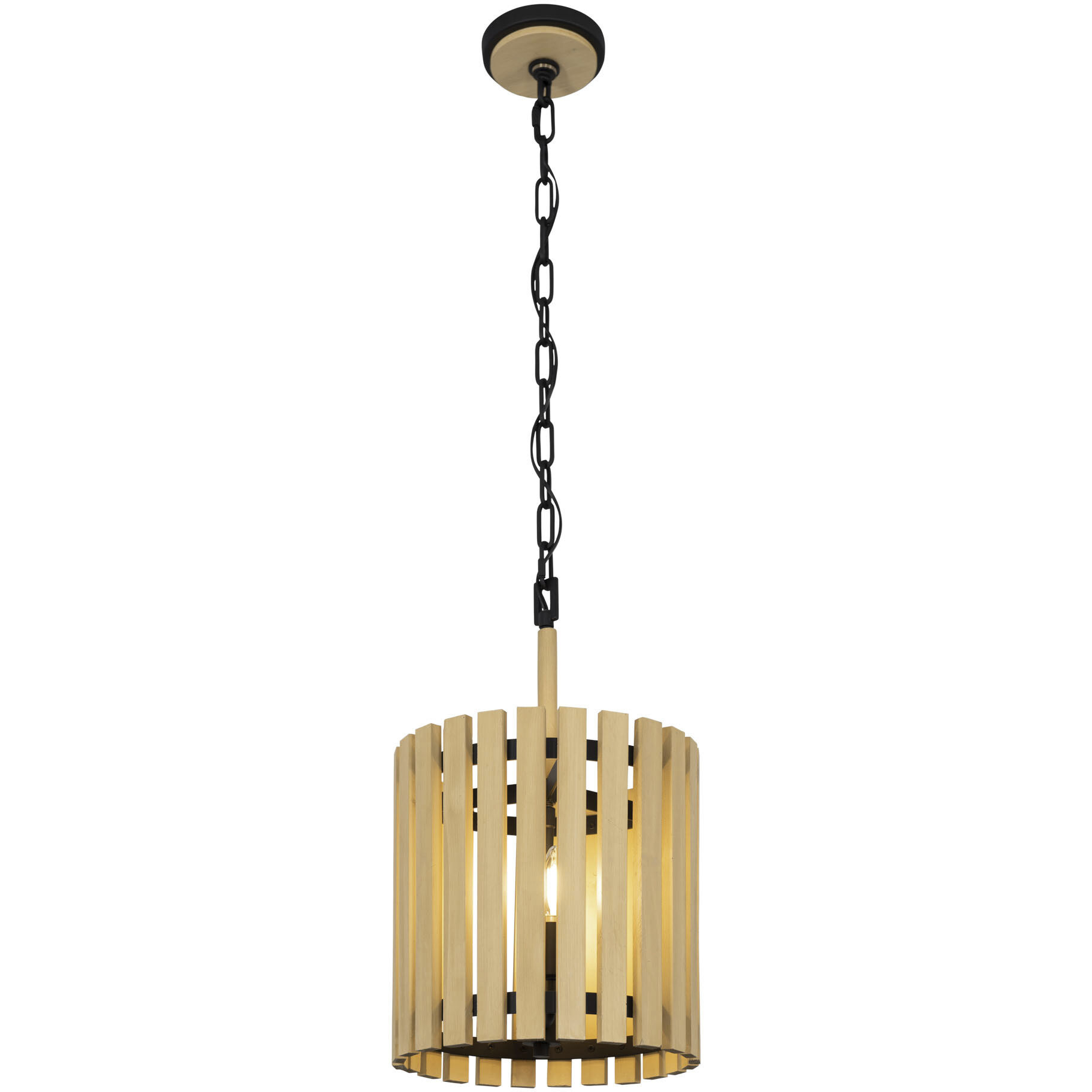 Suratto 2 Light 12 inch Matte Black and Honey Blonde Pendant Ceiling Light in Matte Black/Honey Blonde