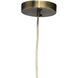 Parasol 1 Light 19.75 inch Antique Brass Pendant Ceiling Light, Lifestyle, Small
