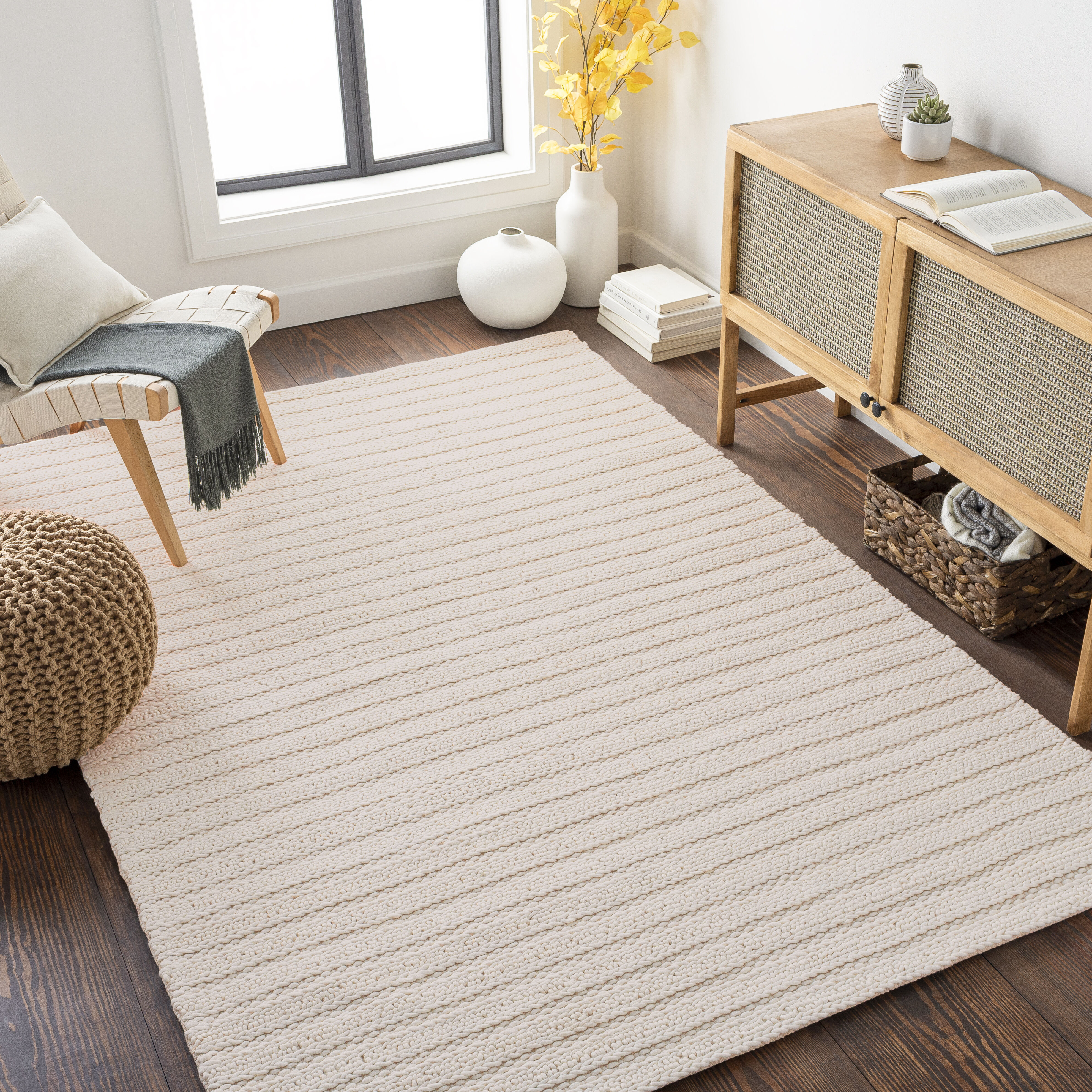 Kindred 36 X 24 inch Cream Rug in 2 x 3, Rectangle