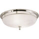 Openwork 2 Light 13.5 inch Polished Nickel Flush Mount Ceiling Light, Large