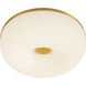 Jada 12 inch Brushed Gold Flush Mount Ceiling Light
