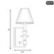 Washburn 1 Light 6.9 inch Warm Brass Wall Sconce Wall Light, Essentials