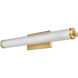 Macie LED 24 inch Brushed Brass Bath Vanity Light Wall Light