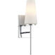 Transitional 1 Light 4.75 inch Chrome Wall Sconce Wall Light