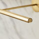 Sean Lavin Modern 13.5 watt Natural Brass Picture Light Wall Light, Integrated LED