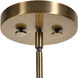 Imbuto 1 Light 14 inch Aged Brass Pendant Ceiling Light