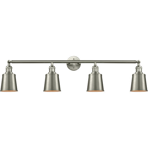 Franklin Restoration Addison 4 Light 42 inch Brushed Satin Nickel Bath Vanity Light Wall Light, Franklin Restoration