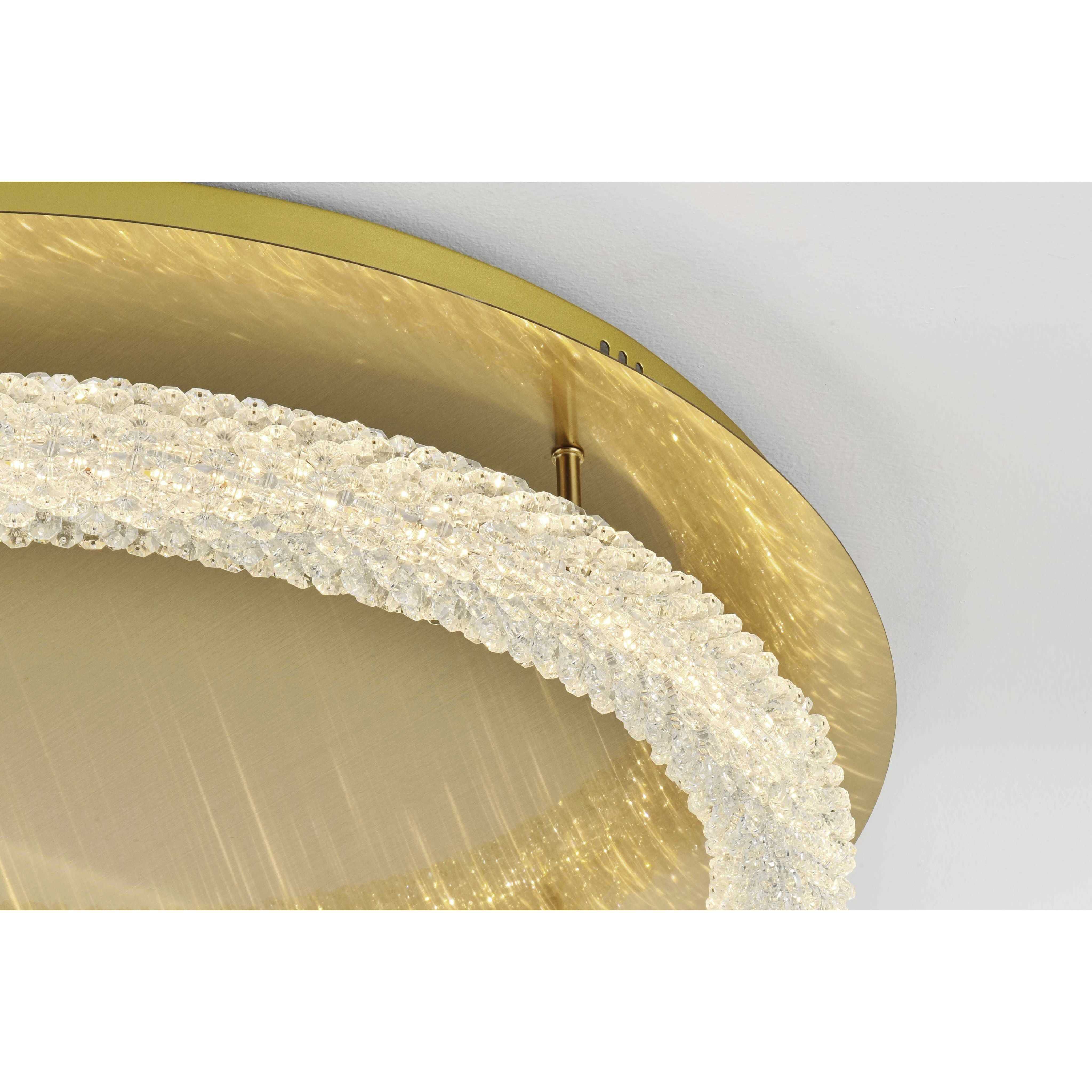 Bowen 1 Light 29.5 inch Satin Gold Flush Mount Ceiling Light