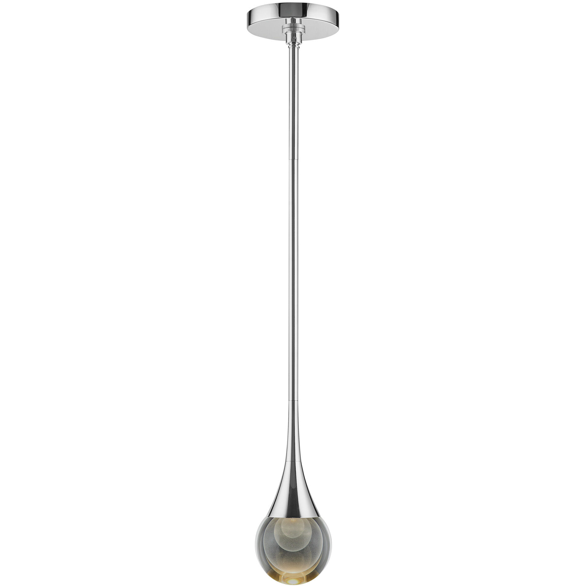 Luna II 1 Light 4.75 inch Nickel Pendant Ceiling Light