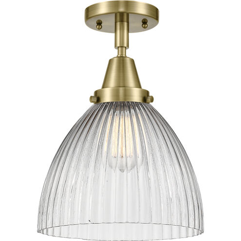 Franklin Restoration Seneca Falls 1 Light 10 inch Antique Brass Flush Mount Ceiling Light