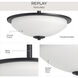 Replay 3 Light 16.63 inch Black Pendant Ceiling Light