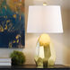 Signature 25 inch 100 watt Gold and Distressed Silver Table Lamp Portable Light