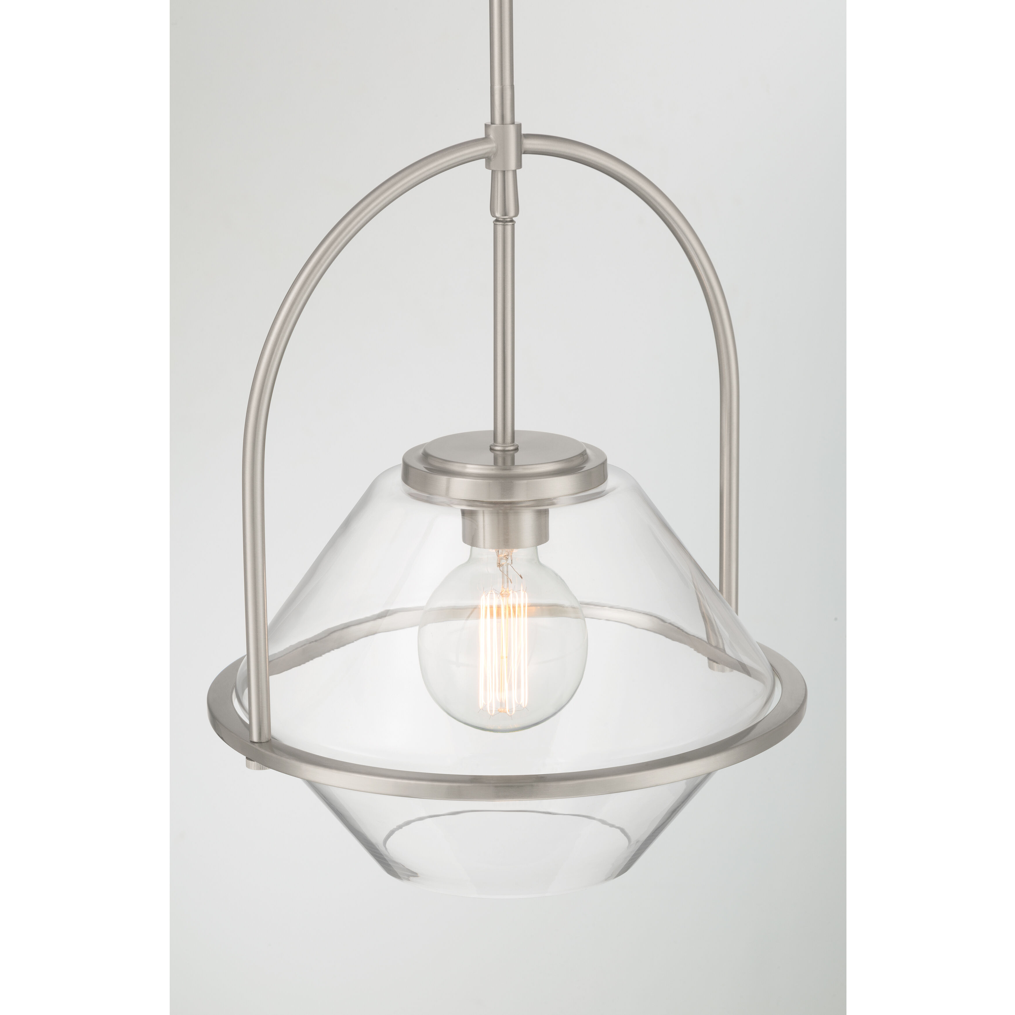 Coralyn 1 Light 13.25 inch Brushed Nickel Pendant Ceiling Light