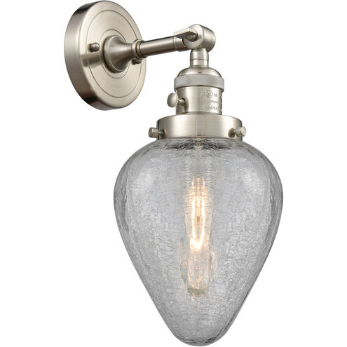 Franklin Restoration Geneseo 1 Light 7 inch Brushed Satin Nickel Sconce Wall Light, Franklin Restoration
