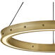 Althea LED 26 inch Lacquered Brass Chandelier Ceiling Light