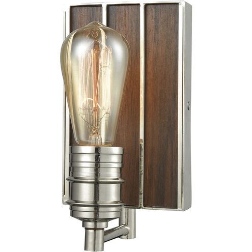 Brookweiler 1 Light 5 inch Polished Nickel Vanity Light Wall Light