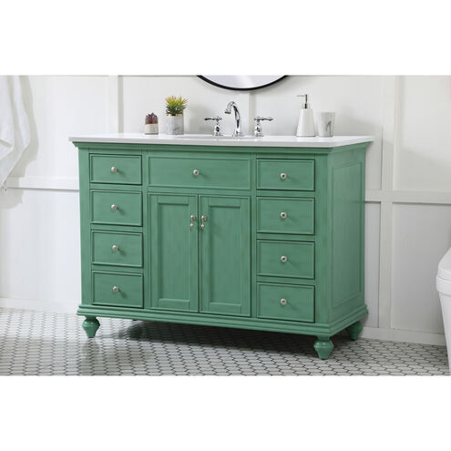 Otto 48 X 21 X 35 inch Vintage Mint Vanity Sink Set