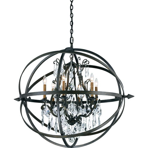 Byron 6 Light 33 inch Vintage Bronze Chandelier Ceiling Light