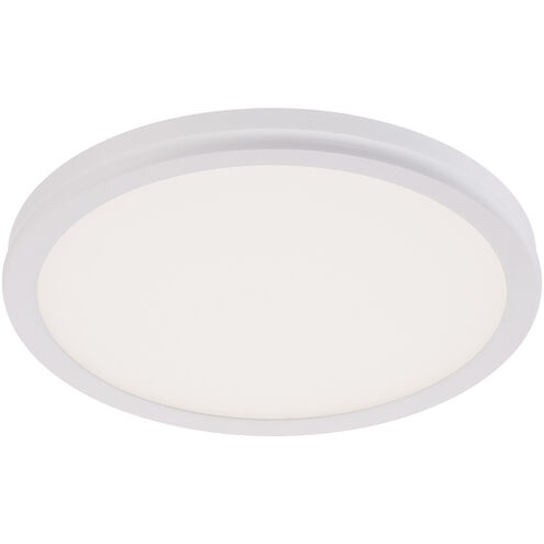 Geos LED 10.25 inch White Flush Mount Ceiling Light in 3000K, dweLED