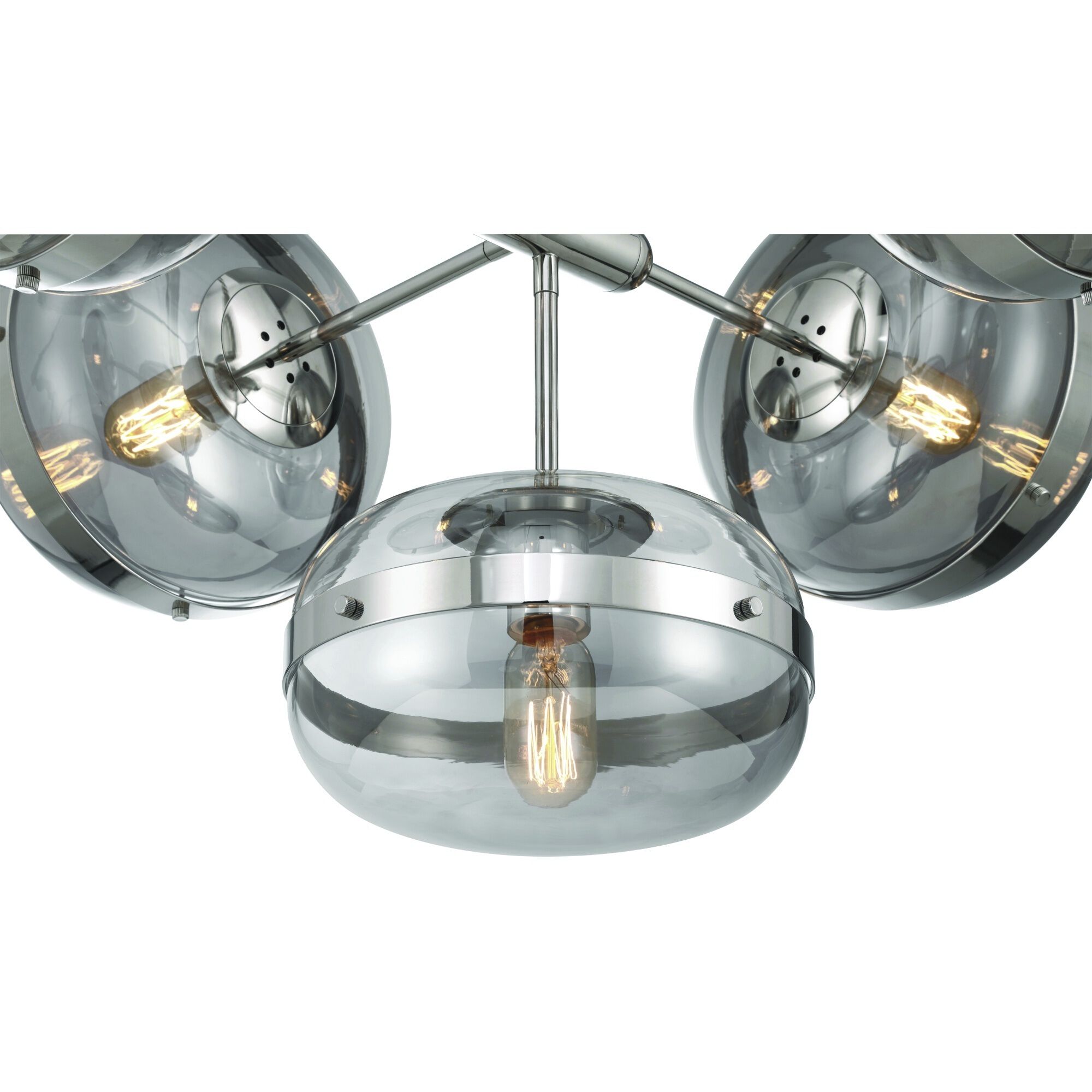 Nottingham 5 Light 28 inch Polished Nickel Chandelier Ceiling Light