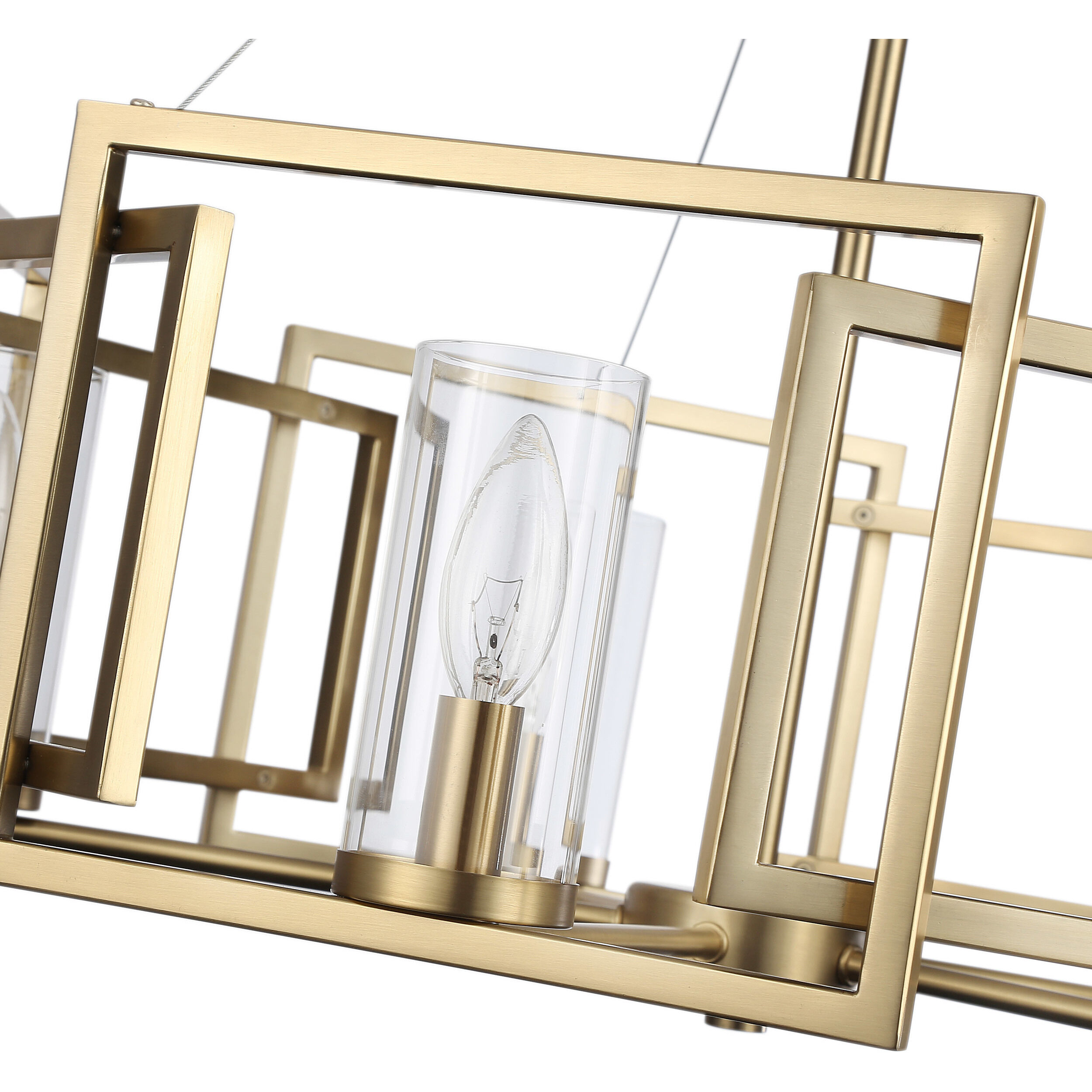 Marco 5 Light 24.5 inch Brushed Champagne Brass Chandelier Ceiling Light