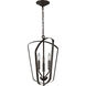 Romee 3 Light 12.88 inch Bronze Foyer Pendant Ceiling Light, Small