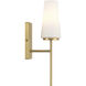 Transitional 1 Light 4.75 inch Natural Brass Wall Sconce Wall Light