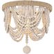 Jolie 3 Light 12 inch Antique White Flush Mount Ceiling Light