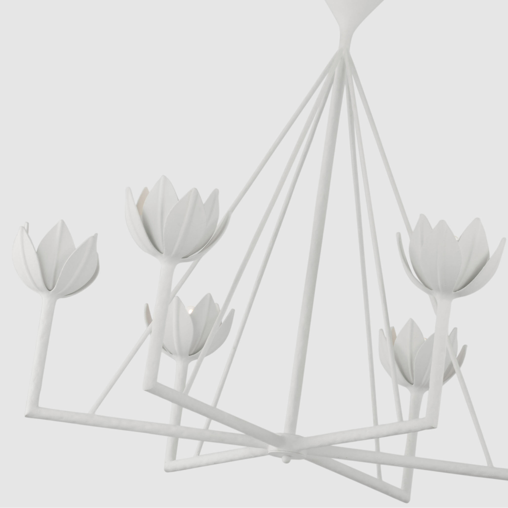 Julie Neill Alberto LED 38.75 inch Plaster White Low Ceiling Chandelier Ceiling Light, Large