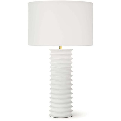 Nabu 30 inch 150.00 watt White Table Lamp Portable Light, Column