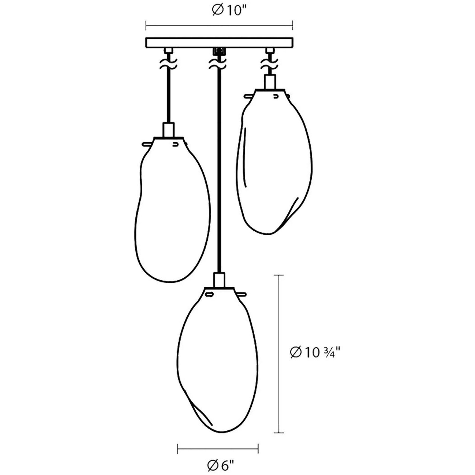 Liquid LED 14 inch Satin Black Pendant Ceiling Light in White Glass