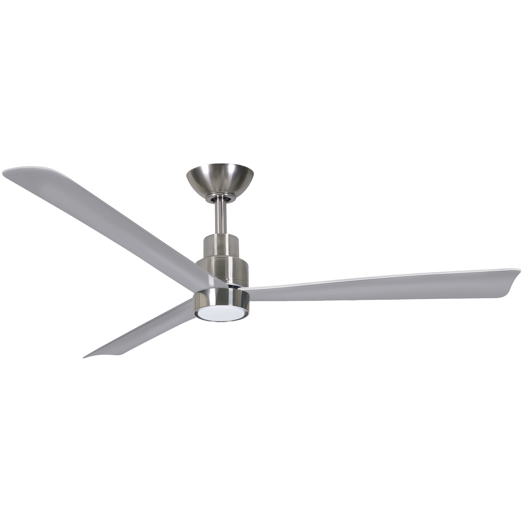 Simple 52 inch Brushed Nickel Wet Indoor/Outdoor Ceiling Fan