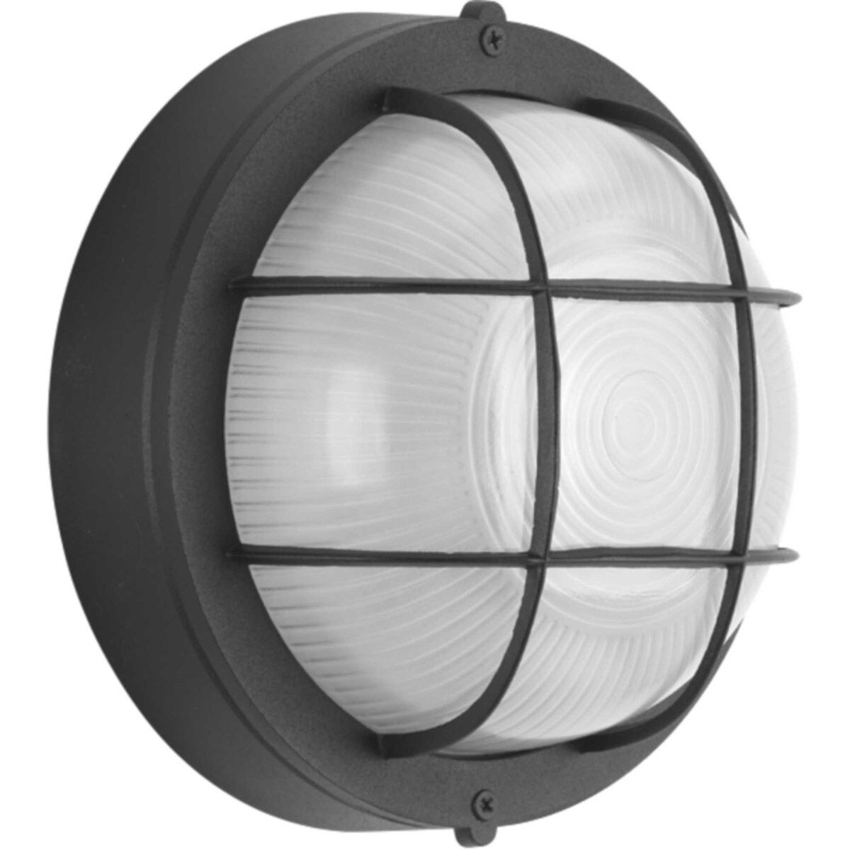 Bulkheads 1 Light 7.88 inch Textured Black Outdoor Flush Mount, Ceiling or Wall