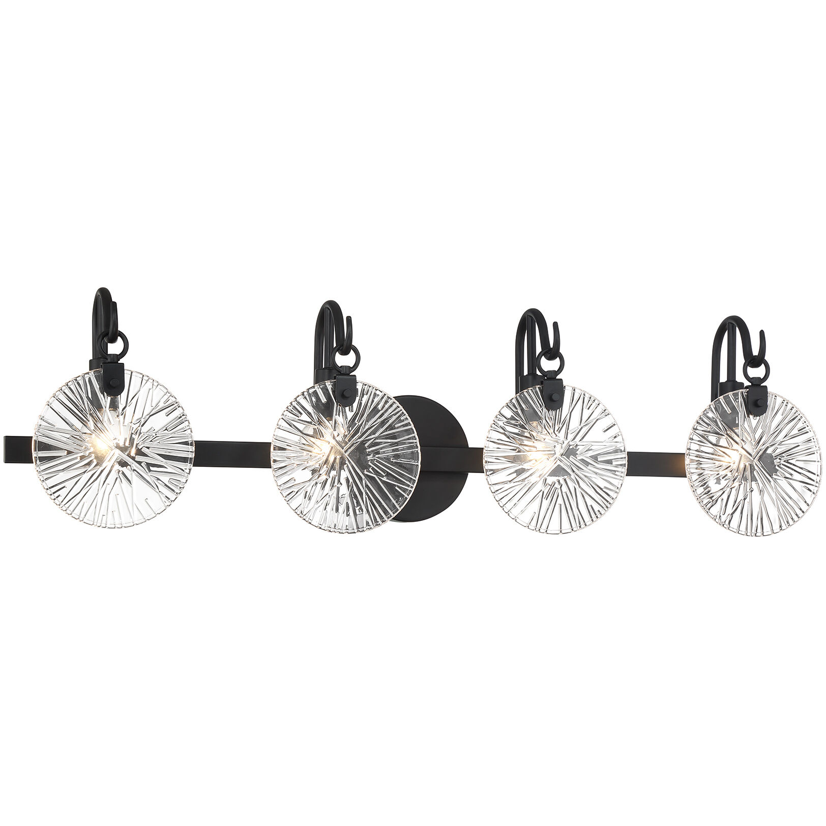 Addison 4 Light 32 inch Black Bathroom Vanity Light Wall Light